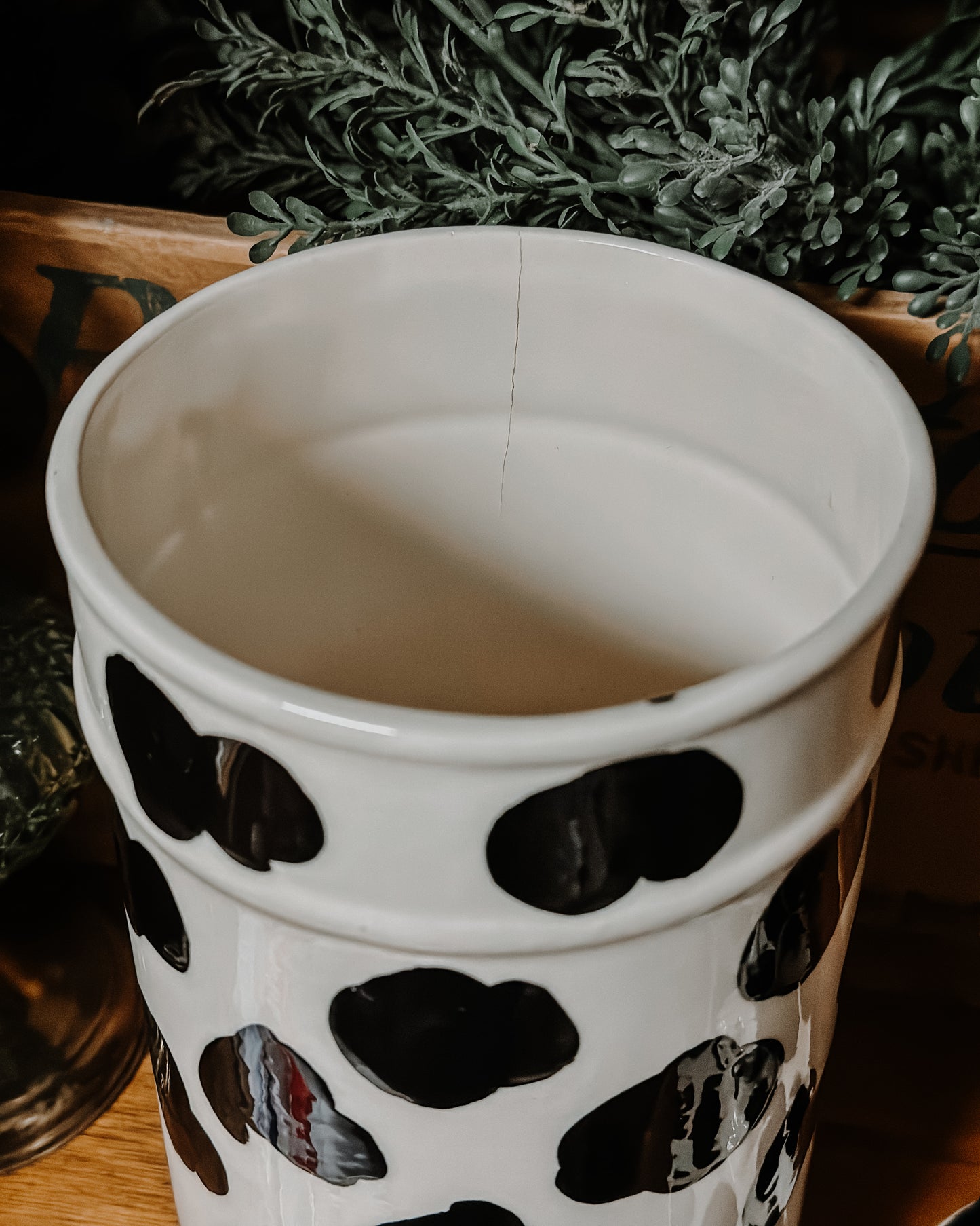 Vintage Cow Canister
