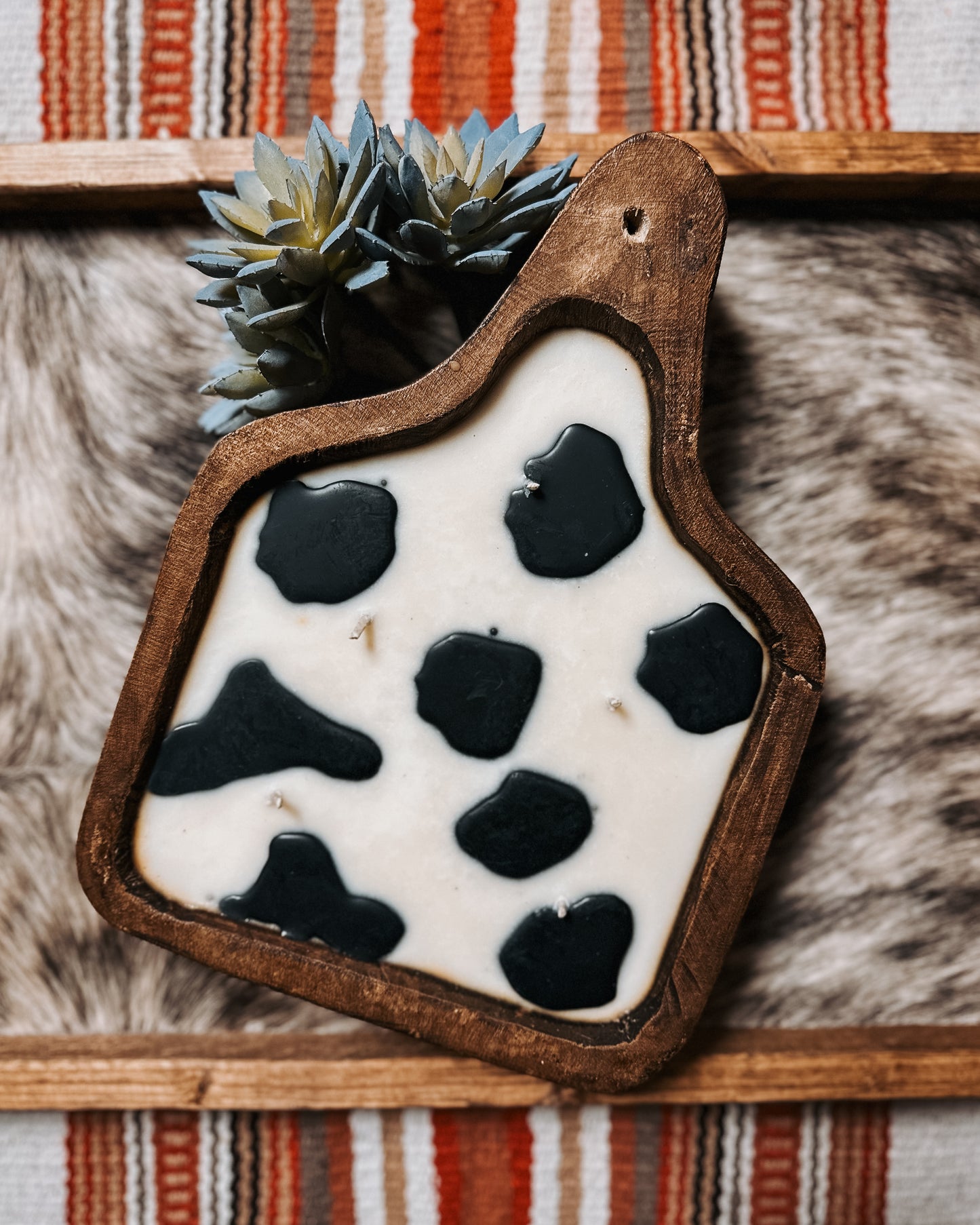 Cattle Tag Dough Bowl Candle