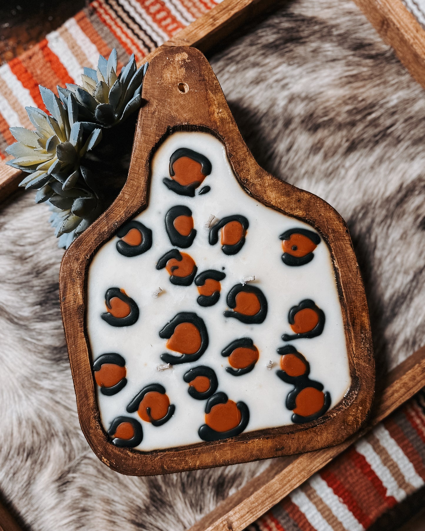 Cattle Tag Dough Bowl Candle