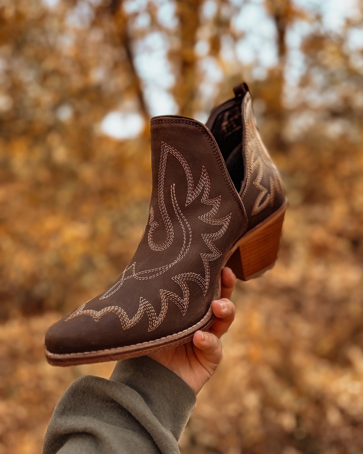 Maisie Stitched Leather Boots