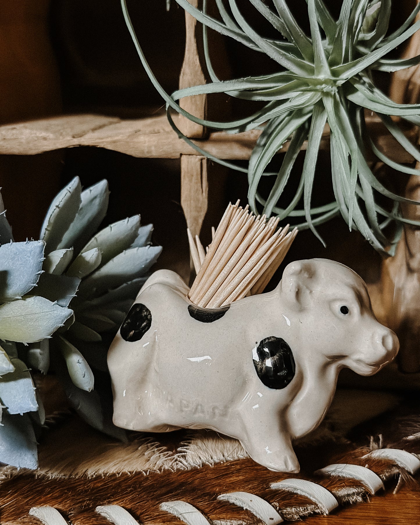 Cow Toothpick Holder