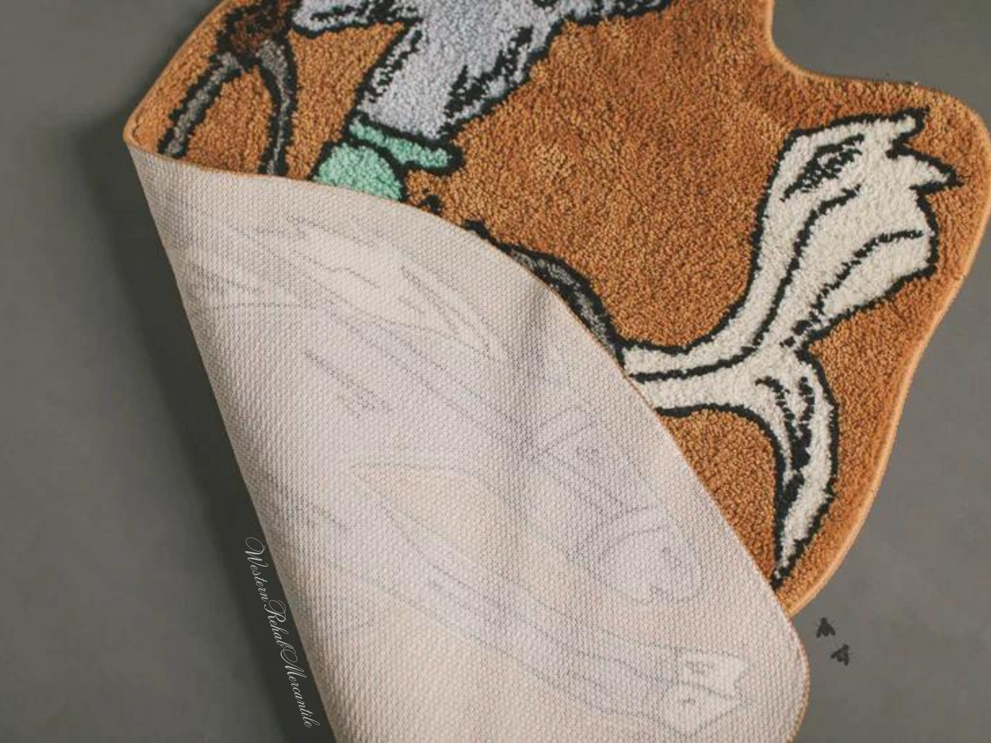 Buckin Bronc Rug