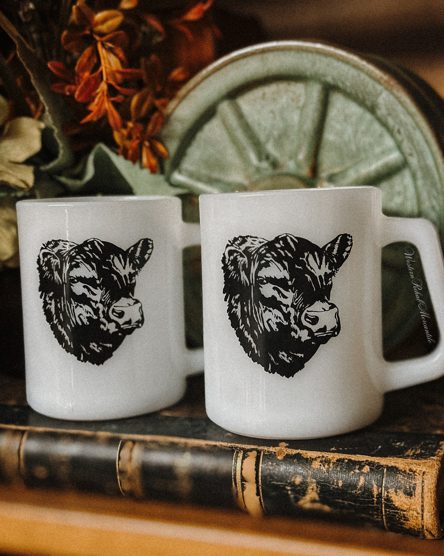 Vintage Bull Mugs {Pair}