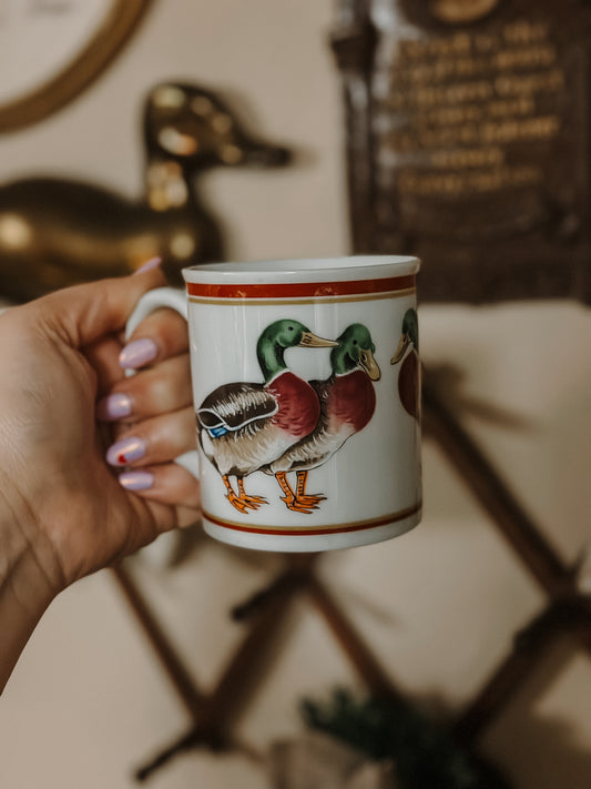 Vtg. Mallard Mug