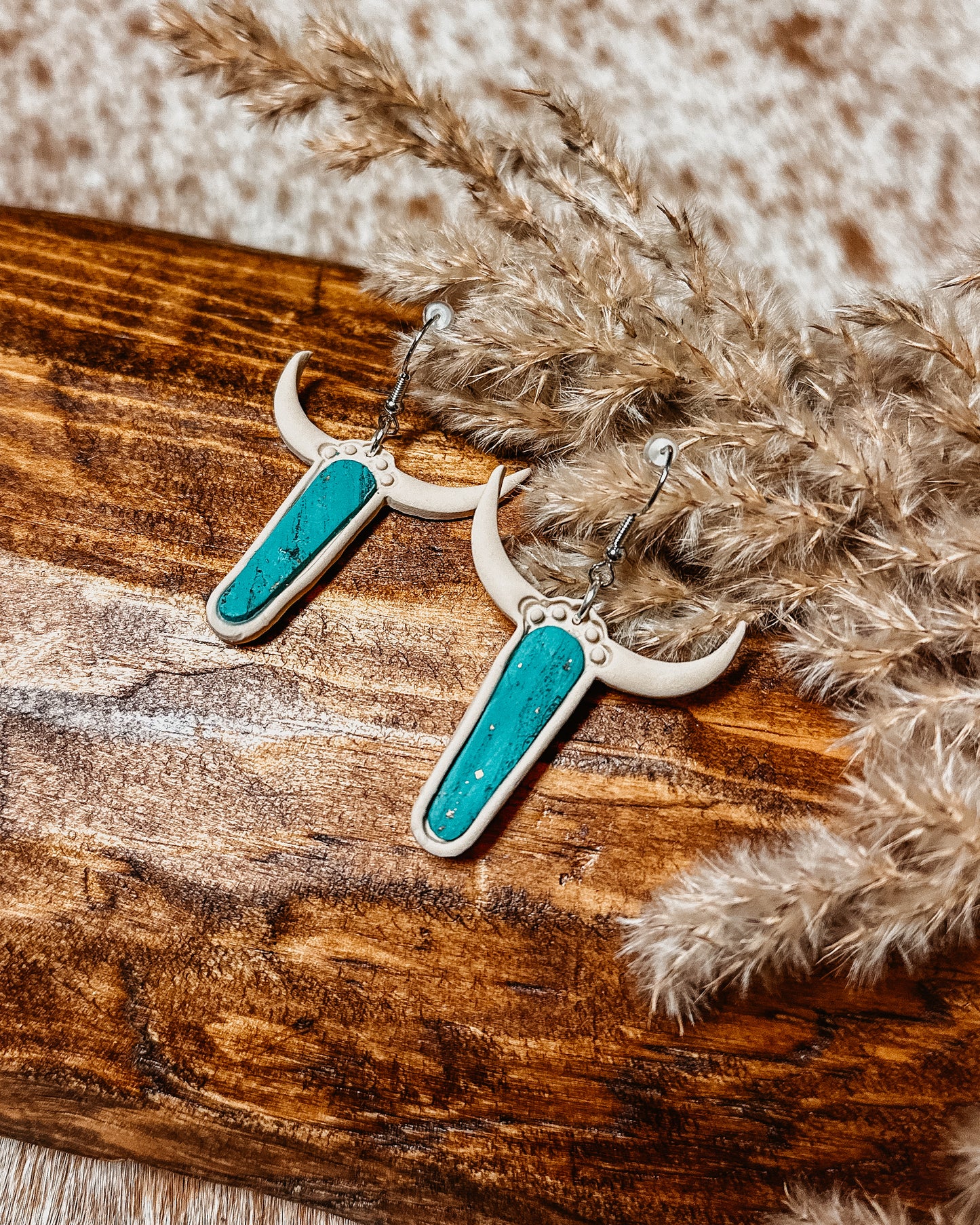 Turquoise Steer Dangles