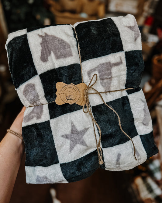 Square Up Sheriff Blanket