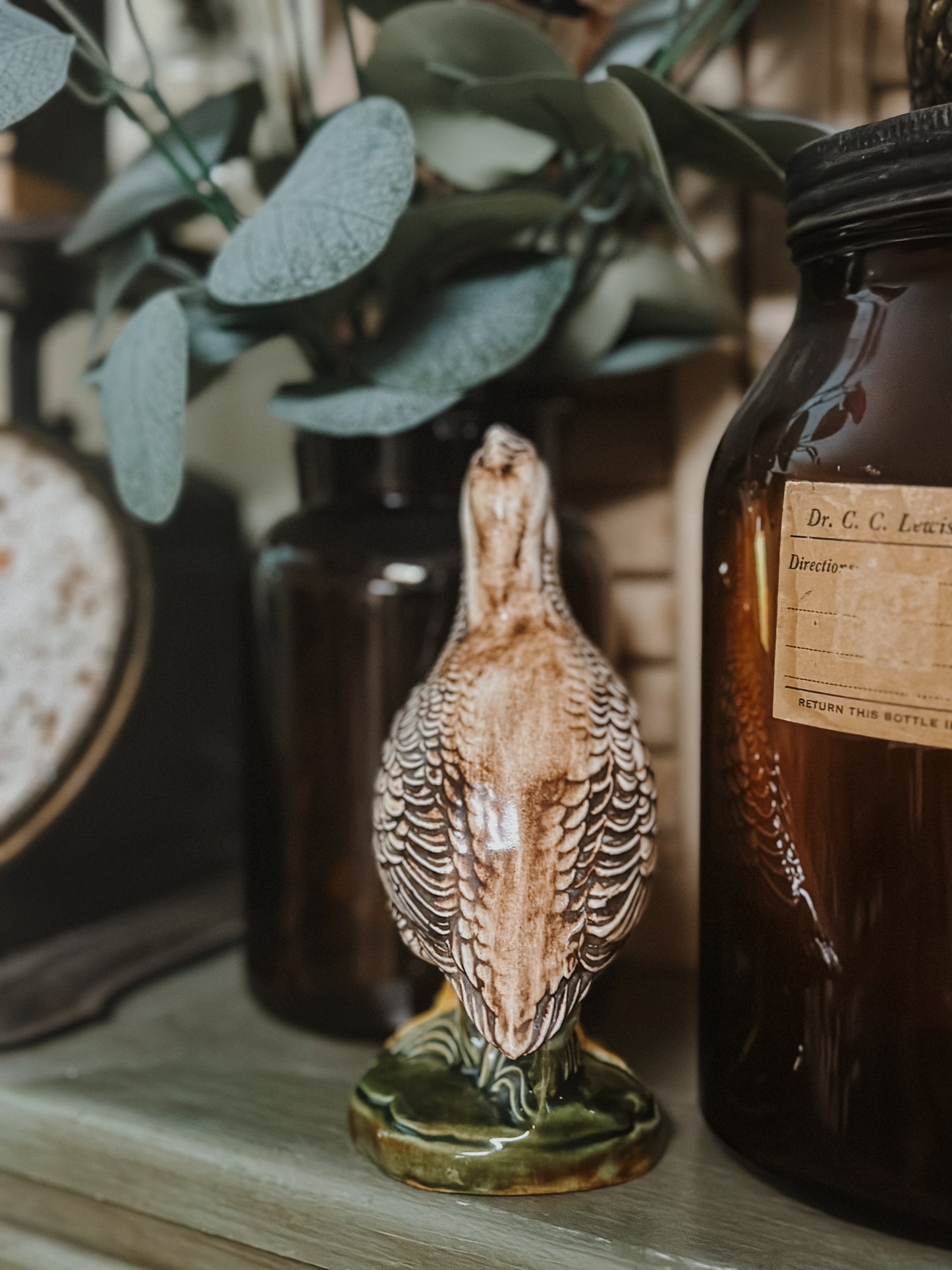 Vtg. Quail Figurine