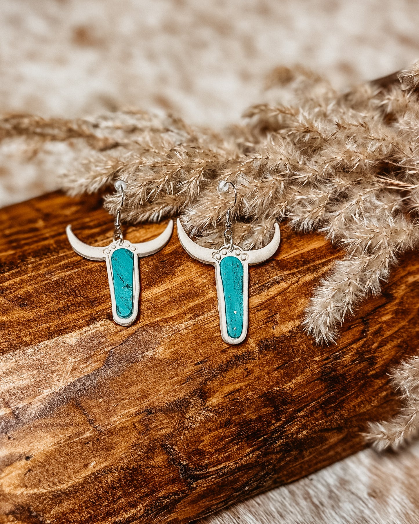Turquoise Steer Dangles