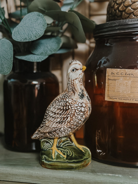 Vtg. Quail Figurine