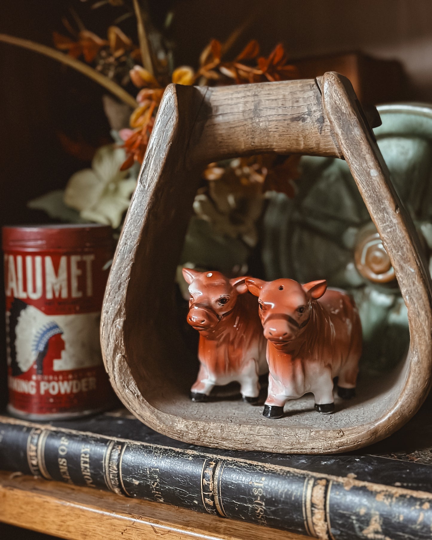 Vintage Cow S+P Shakers