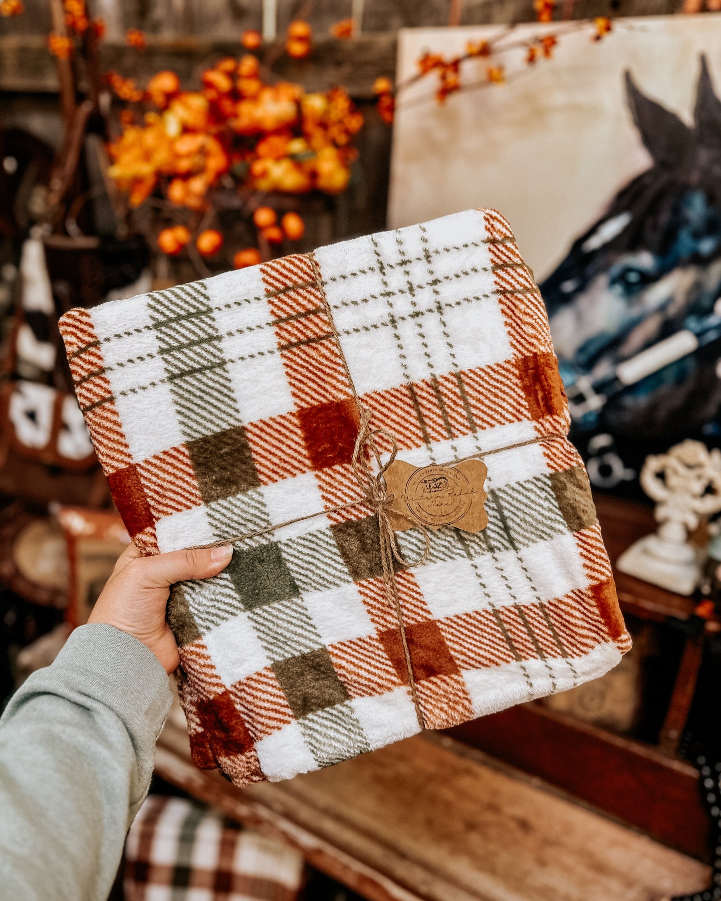 Autumn Spice Oversized Throw