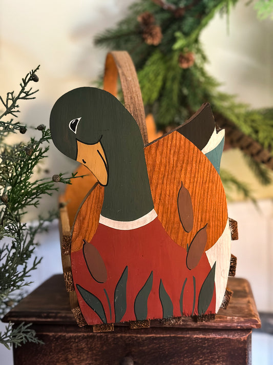 Vtg. Mallard Basket