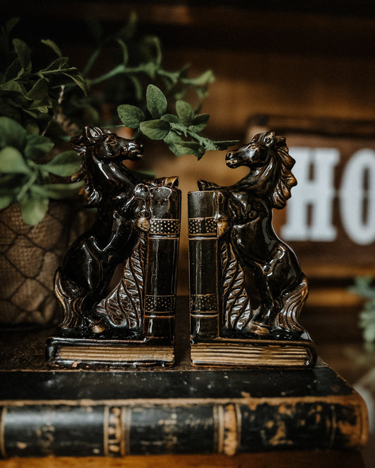 MCM Horse Bookends