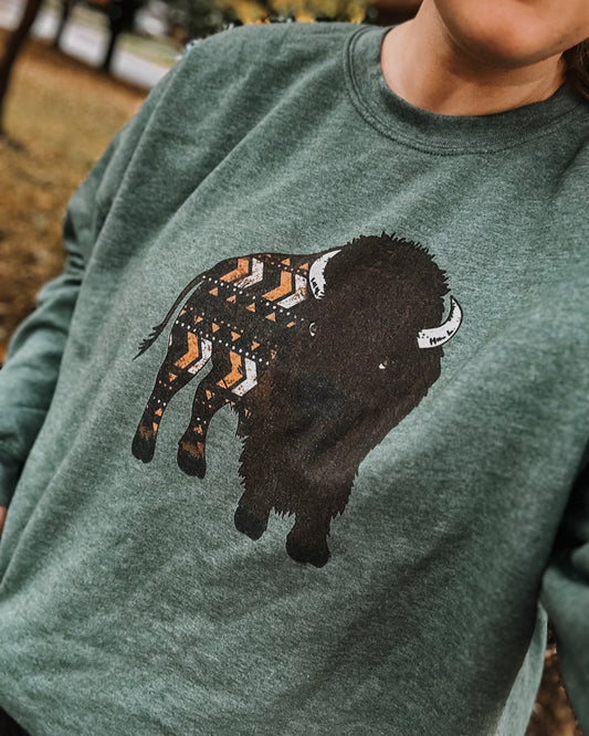Where the Buffalo Roam Pullover
