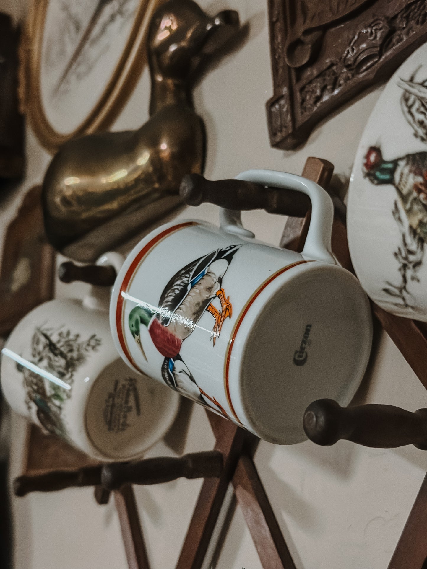 Vtg. Mallard Mug