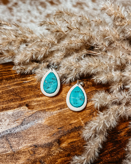 Turquoise Teardrop Dangles