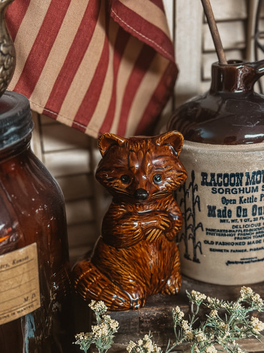 Vtg. Raccoon Figurine