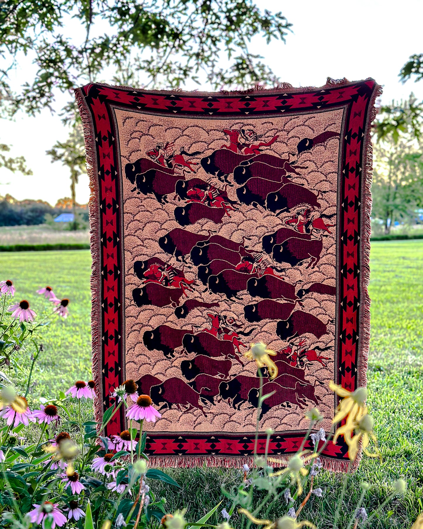 Bob Timberlake Buffalo Hunt Throw