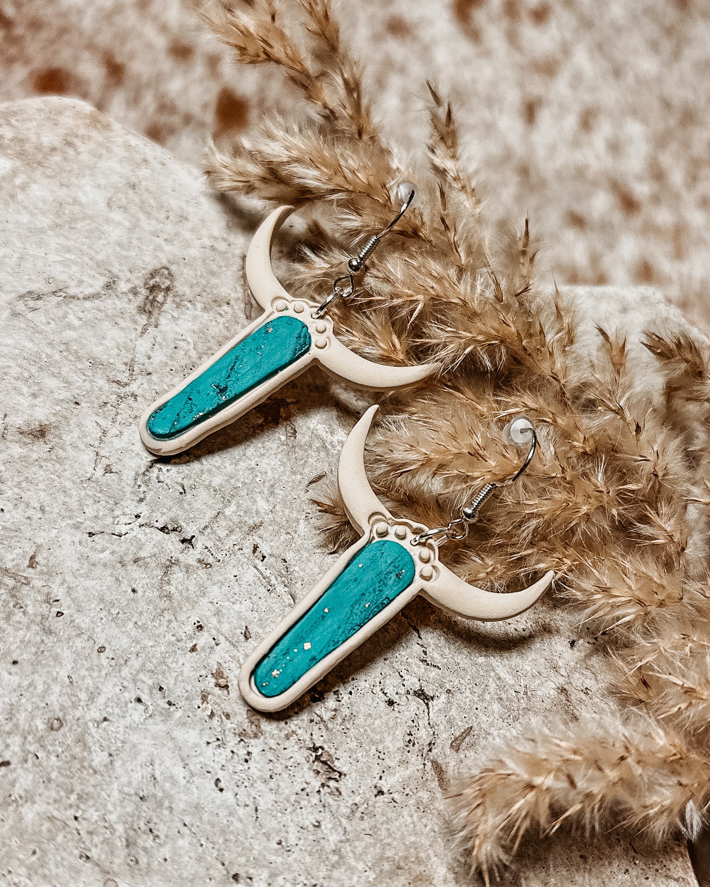 Turquoise Steer Dangles
