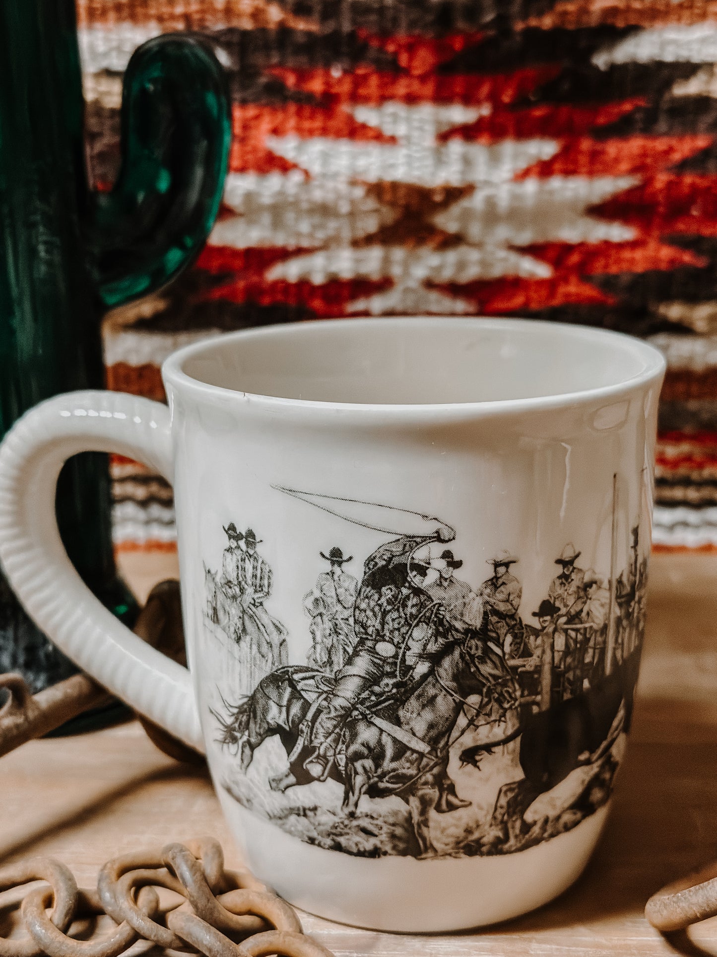 Rodeo Scene Mug Set