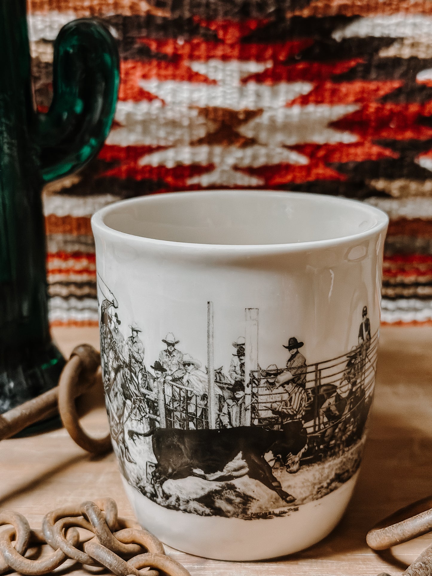 Rodeo Scene Mug Set