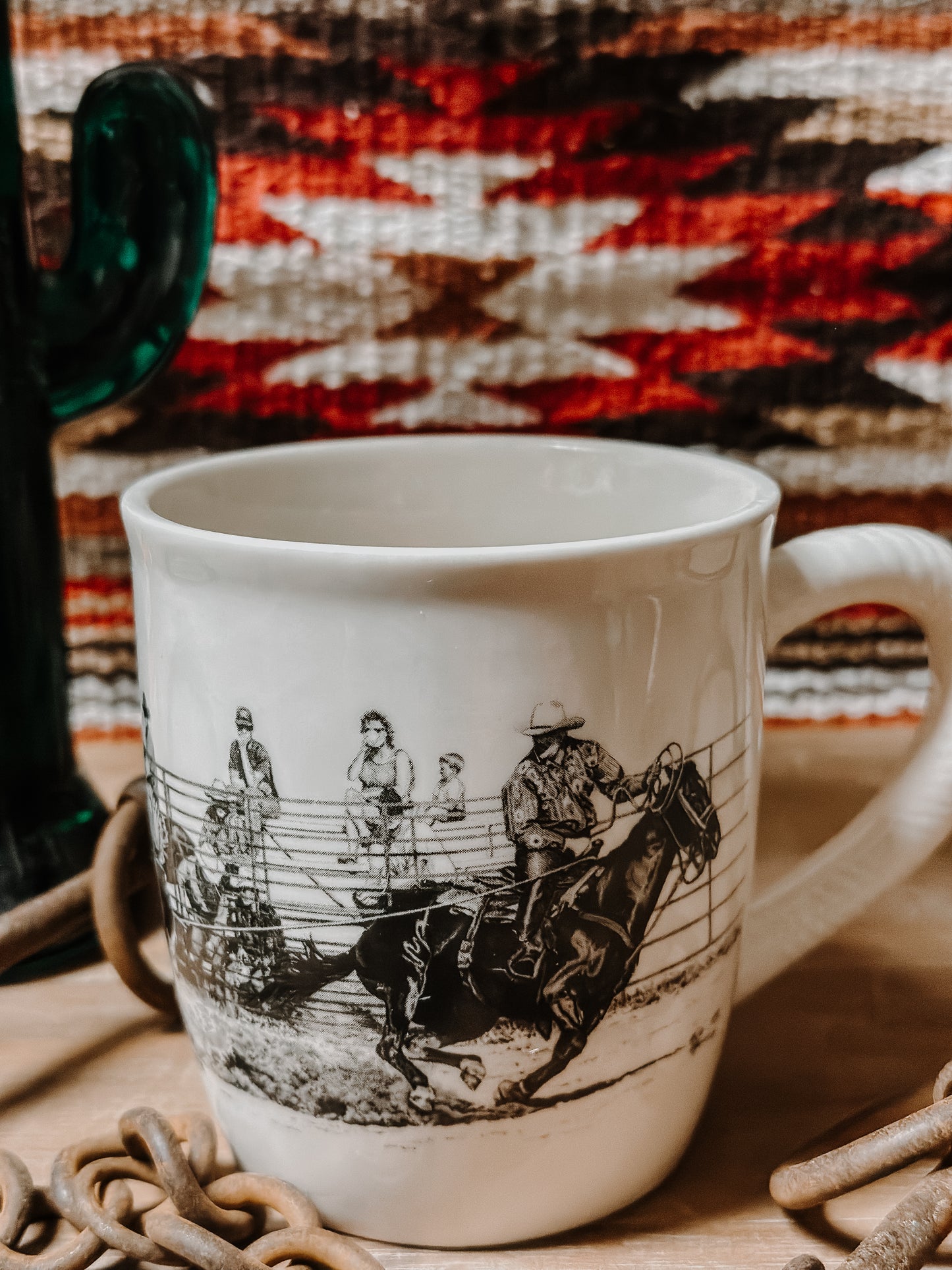 Rodeo Scene Mug Set