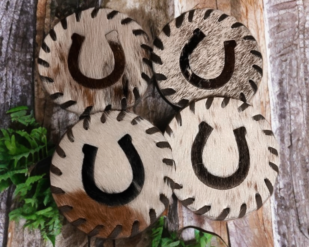 Cowhide Coasters
