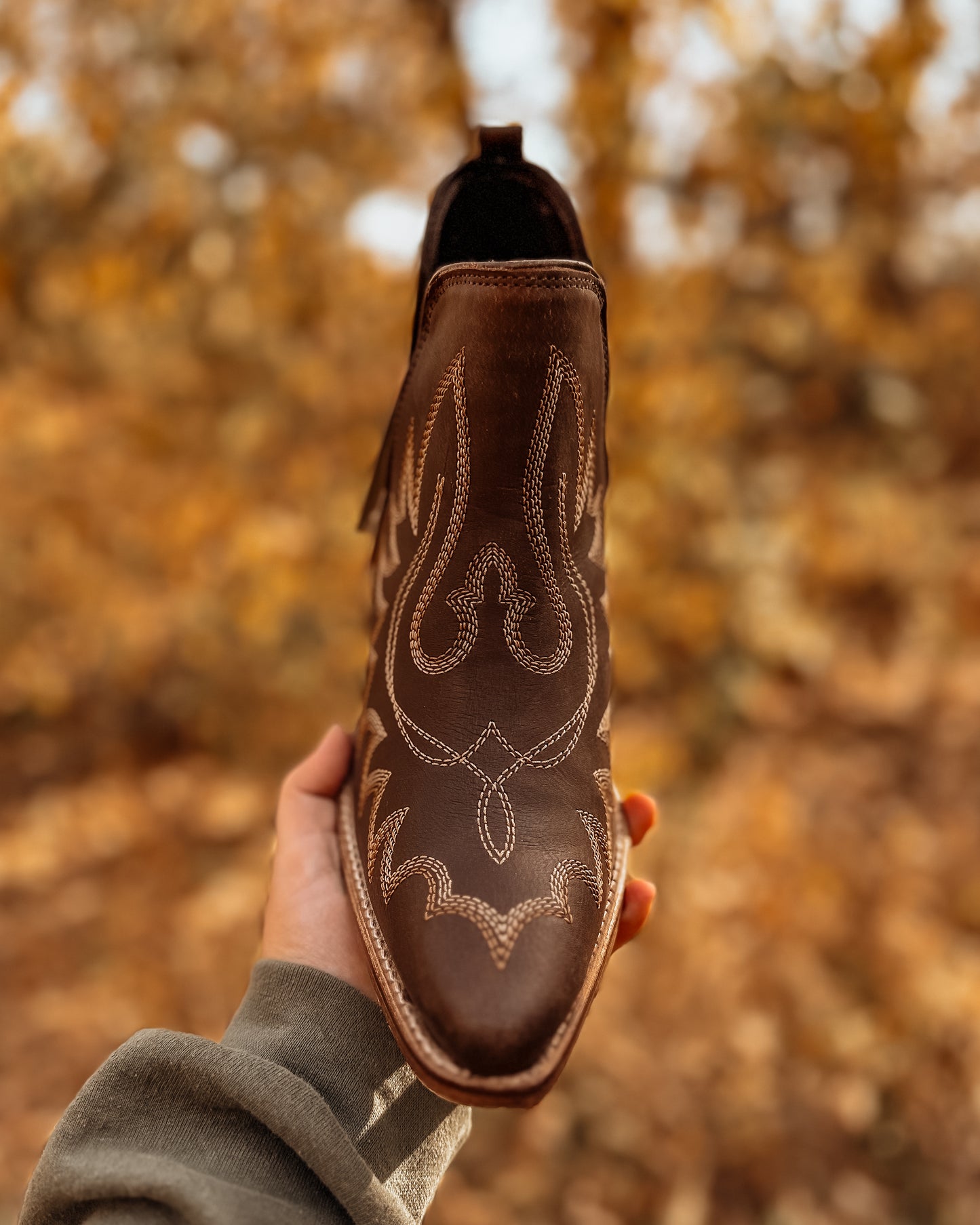 Maisie Stitched Leather Boots