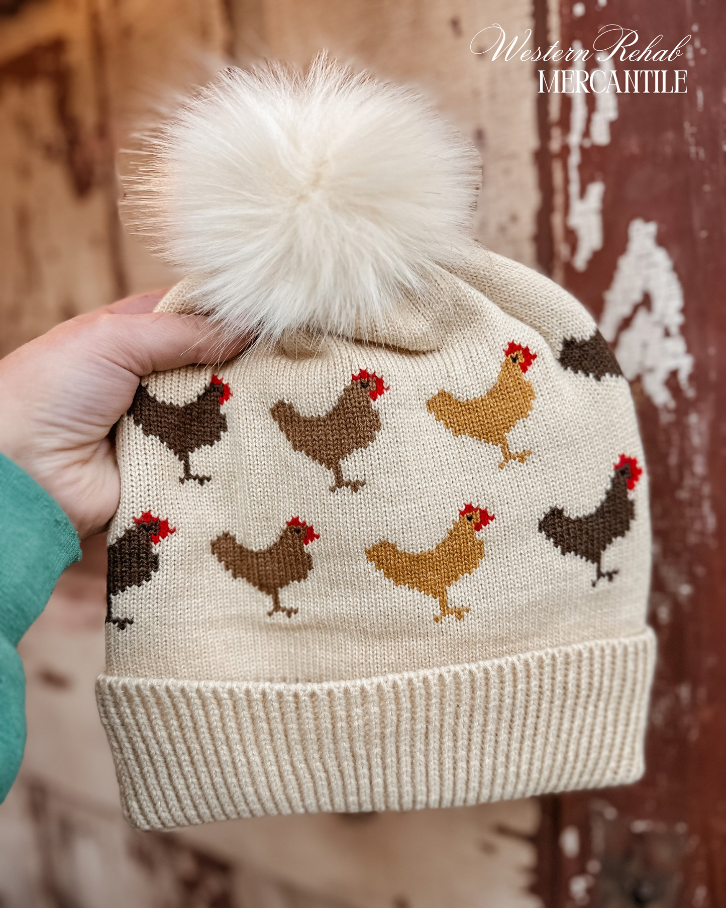 Chicken Pom Beanie