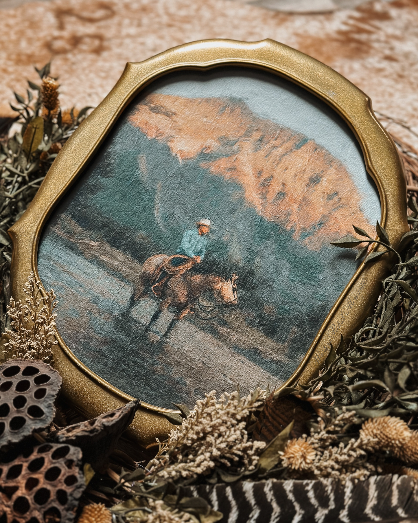 Just my Rifle, Pony, and Me Print