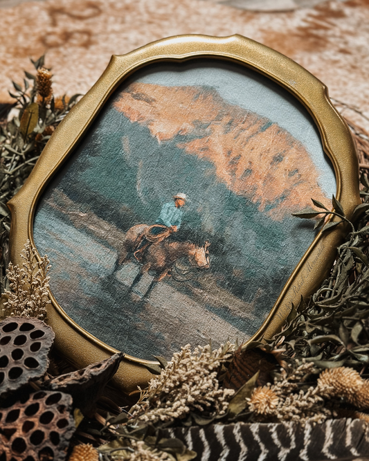 Just my Rifle, Pony, and Me Print