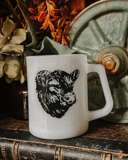 Vintage Bull Mugs {Pair}