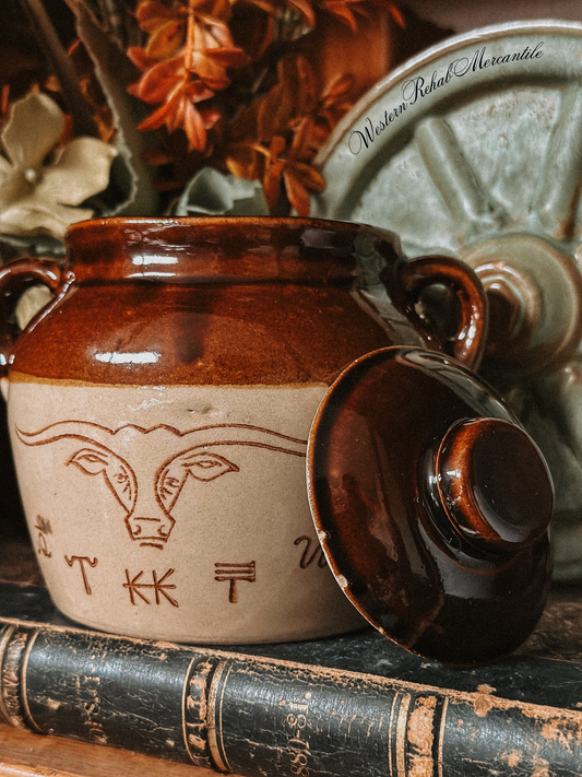 Monmouth Pottery Bean Crock
