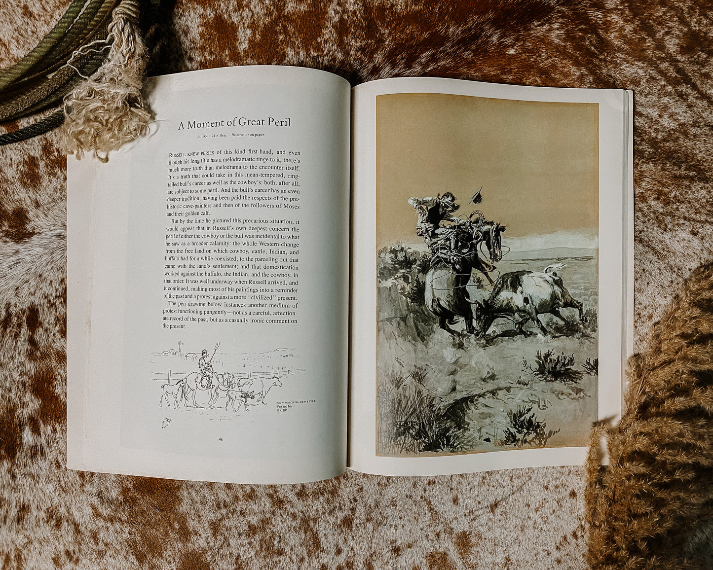 1978 CM Russell Paintings of the Old American West Book