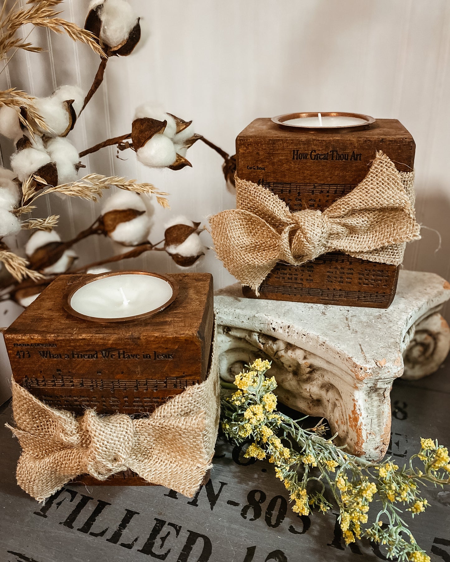 Sugar Mold Hymn Candle